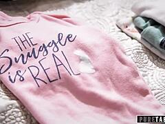 Ember Snow Risks Taboo Creampie with Any Willing Stud