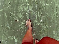 wanna see these dirty bare feet walking streets and beach?