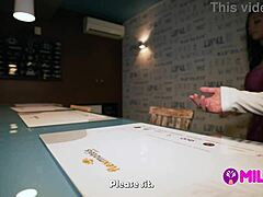 Brazillian big ass secretary pays with hardcore sofa fuck