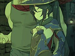 genshin mona gives erotic japanese hentai browjob