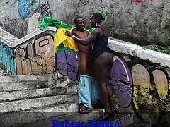 Bold Daylight Fuck Black Brunette Milf Ass