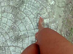 wanna see these dirty bare feet walking streets and beach?