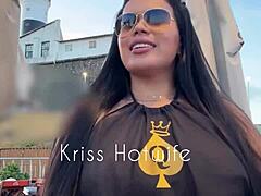 flashing my big pussy lips poolside in tight leggings!