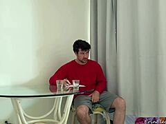 mommy, your horny stepson needs help studying his big cock!