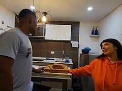 busty jennie loves fucking pizza guy interracial heat