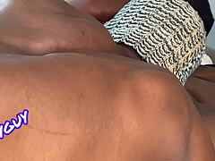 yo cuckold hubby finally lets his whore wife enjoy that monster black cock mmf threesome 😈👊