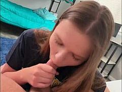 Holy shit, 18yo dorm slut Ava Marina rides cock cowgirl style!