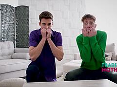 milfs dominate bound submissive step sons in kinky femdom group bdsm taboo sex smashing patriarchy!