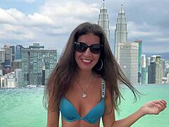 Public Agent Picks Up Hotel Hottie For Bent Over Doggystyle Facial Cumwalk