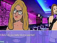 hey girls wanna play a stripping game at the nightclub?