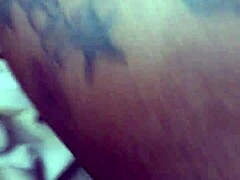 Wow! Tattooed Black Ass Bounces In Wild Car Fuck!