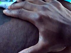 Wow! Tattooed Black Ass Bounces In Wild Car Fuck!