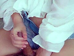 Hairy Pussy Rubbing Leads to Deep Insertion Hold Back Cum