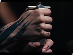 Mag Numb Turns Punk Clemence into Dripping Horny Lesbian Slave!