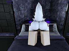 He pounds his hot furry Roblox slut relentlessly