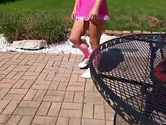 Cheerleader Stepdaughter Seduces Stepdaddy Into Taboo Creampie