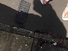 Neighbor granny, suck my sexy toes!