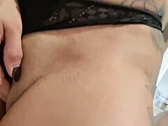 Caught my cousin showering with big clit pussy