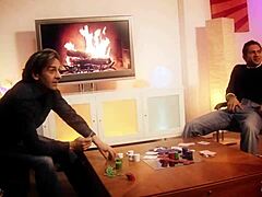 kinky maid babe sofa stuffed tight holes two fat cocks