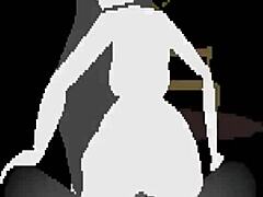 scared 18 year old rides tits out in weird boob sex play