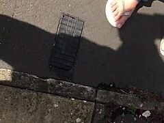 Neighbor granny, suck my sexy toes!