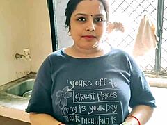 indian bhabhi bends for neighbor boys' rough big cocks!