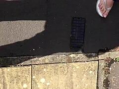 Neighbor granny, suck my sexy toes!