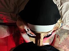 naughty nun sunako kirishiki rides demon cock on halloween pov