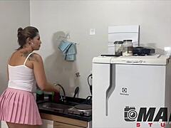 she said he didn't fix the straw so he shoved the hose right in...