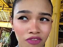 check this cute asian flashing her huge dildo toy