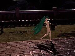 hatsune miku nude mod shows off huge tits ass pussy