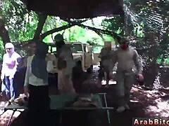 sexy arab student teen fucked hardcore outdoors army style
