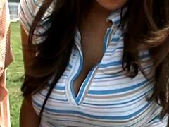 amateur mature with massive jiggling boobs exposed