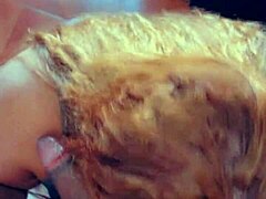 travesti boqueteira gags on 27cm horse cock and takes facial leitada