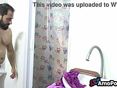 stepdaughter caught bathing gets daddy's big cock surprise