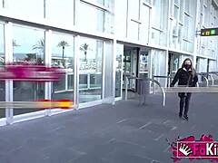 virgin 18yo babe nailed outdoors by experienced guy