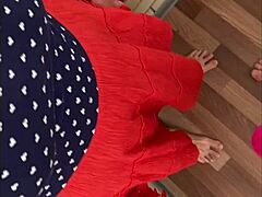 stepmom cfnm panties handjob milks huge cock load asmr taboo