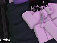 fucking this goth whore's big tits at new condo