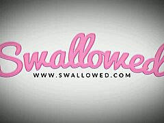 kira perez gulps down her petite latina throat on monster cock facial