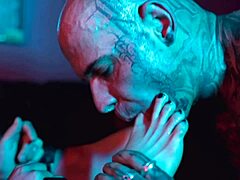 latina goddess chokes sub with feet while he worships wet pussy