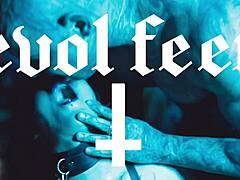 latina goddess chokes sub with feet while he worships wet pussy