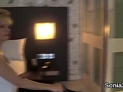 Unfaithful British Milf Bride Sonia Flashes Giant Wedding Titties