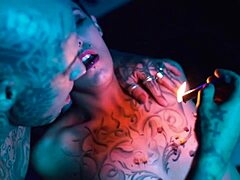 latina goddess chokes sub with feet while he worships wet pussy