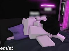 fucking this goth whore's big tits at new condo