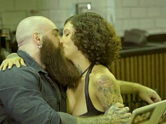 couple skips their night out to stay home and fuck wildly with big ass brunette girlfriend giving blowjob and anal