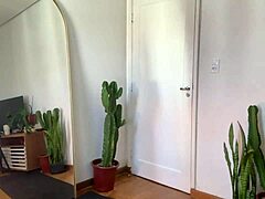 ever tried rubber band yoga with an inked fitness babe?