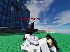Witch Futanari Slams Girl Hard in Roblox Hentai