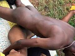 ebony cheerleader gets pounded hard homemade