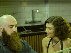 couple skips their night out to stay home and fuck wildly with big ass brunette girlfriend giving blowjob and anal