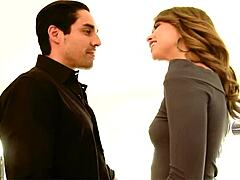 Riley Reid Rides Cock Then Takes Lucky Cumshot on Small Tits